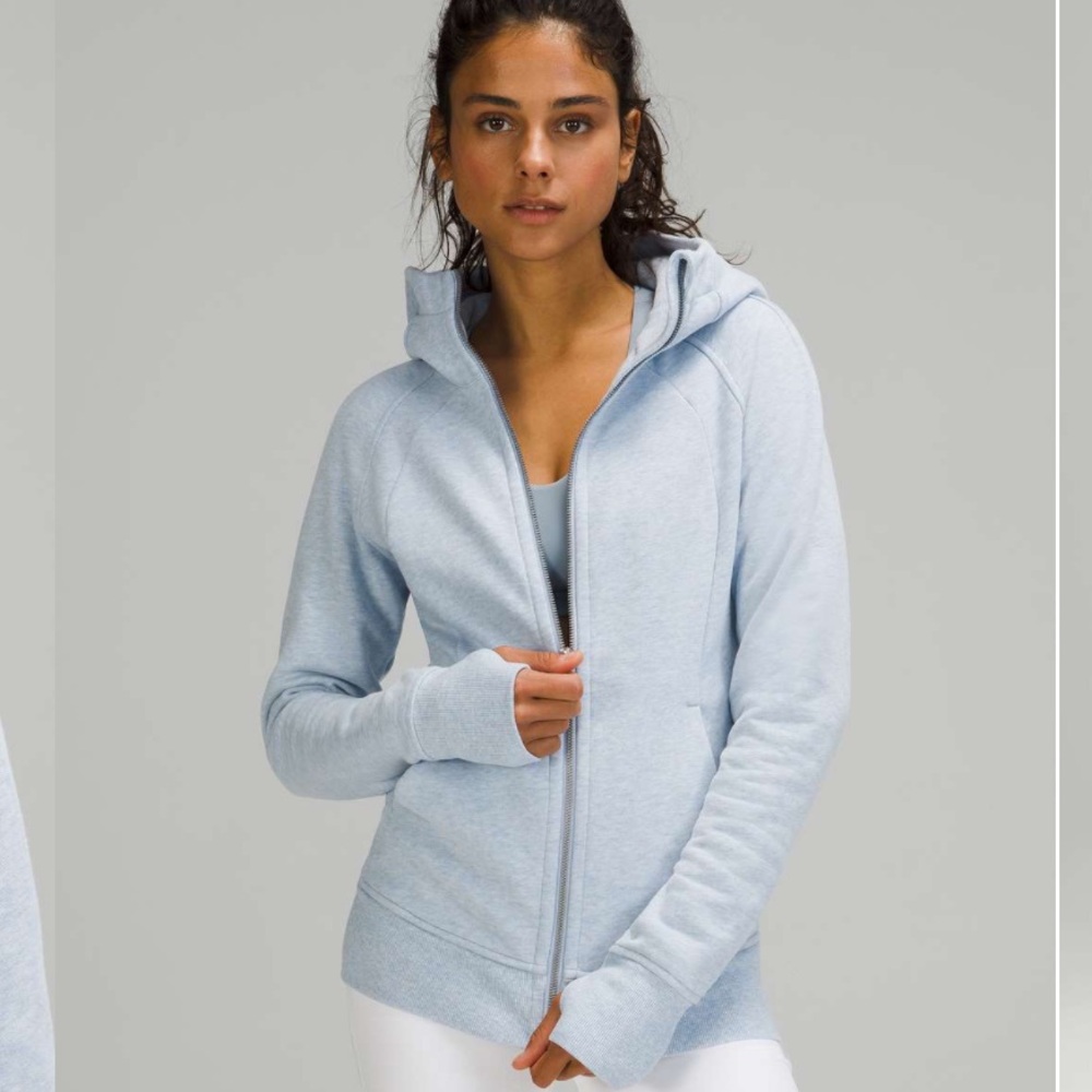 Lululemon Heathered Blue Linen Scuba